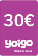 Recharge Yoigo Espagne 30,00 €