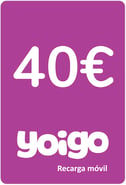 Recarga Yoigo España 40,00 €