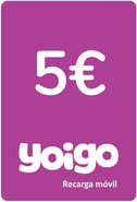 Recarga Yoigo España 5,00 €