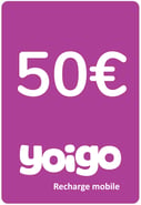Recharge Yoigo Espagne 50,00 €