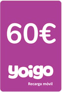 Recarga Yoigo España 60,00 €