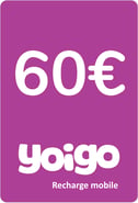 Recharge Yoigo Espagne 60,00 €