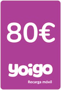 Recarga Yoigo España 80,00 €