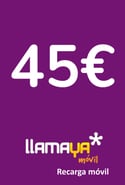 Recharge Llamaya Espagne 45,00 €