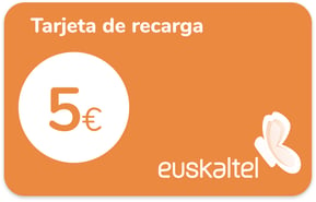 Recharge Euskaltel Espagne 5€
