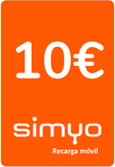 Recarga Simyo España 10,00 €