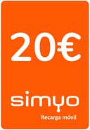 Recarga Simyo España 20,00 €