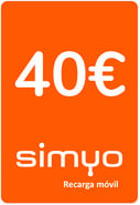 Recarga Simyo España 40,00 €