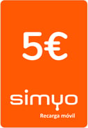 Recarga Simyo España 5,00 €