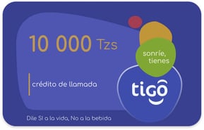 Ricarica  Tigo Tanzania 10.000,00 TZS