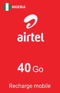 Recharge Internet Airtel Nigéria 40 Go
