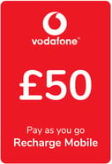 Ricarica  Vodafone Regno Unito 50,00 £