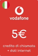 Recharge Forfait Vodafone Italie 5,00 €