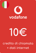 Recharge Forfait Vodafone Italie 10,00 €