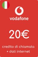 Recharge Forfait Vodafone Italie 20,00 €