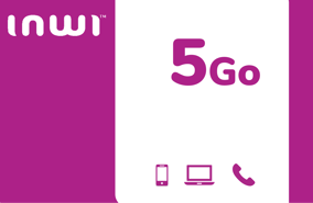 Recharge Internet Inwi Maroc 5Go