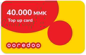 Recharge Ooredoo Myanmar 40 000 MMK