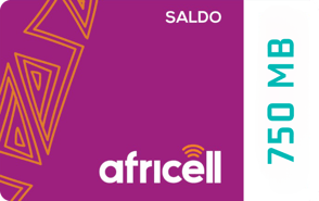 Top up Internet Africell Gambia 750MB