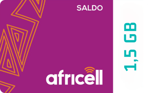Ricarica Internet Africell Gambia 1.5MB