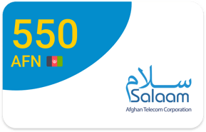 Top up Salaam Afghanistan AFN 550