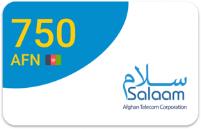 Top up Salaam Afghanistan AFN 750
