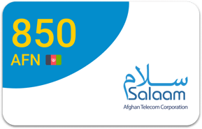 Top up Salaam Afghanistan AFN 850