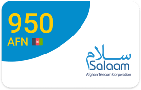 Top up Salaam Afghanistan AFN 950