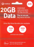 Top up Bundle Vodafone United Kingdom £20.00