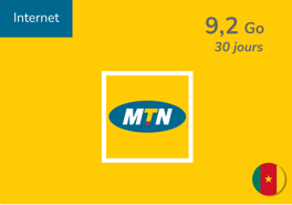 Recharge Internet MTN Cameroun 9,2 Go