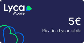 Ricarica  Lycamobile Italia 5,00 €