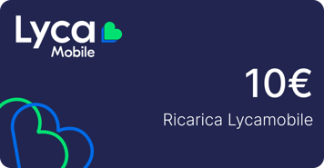 Recharge Lycamobile Italie 10,00 €
