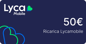 Recharge Lycamobile Italie 50,00 €