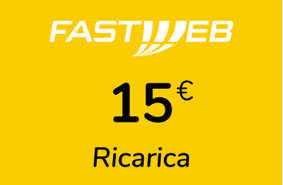 Top up Fastweb Italy €15.00
