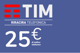 Recharge TIM Italie 25,00 €