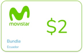 Ricarica Pacchetti  Movistar Ecuador 2,00 USD