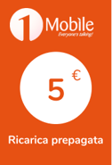 Ricarica  Uno Mobile Italia 5,00 €