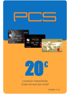 Top up PCS France €20.00