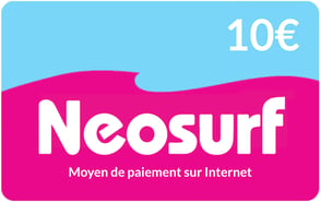 Recharge Neosurf France Mineurs 10,00 €