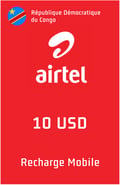Top up Airtel Democratic Republic of Congo US$10.00