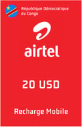 Top up Airtel Democratic Republic of Congo US$20.00