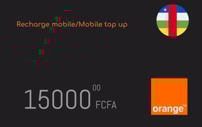 Recharge Orange République Centrafricaine 15 000 FCFA