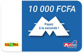 Ricarica  Malitel Mali 10.000 F CFA