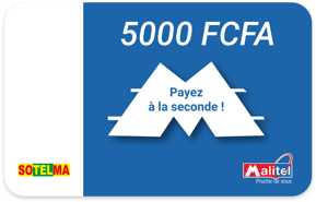 Recharge Malitel Mali 5 000 F CFA