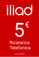 Ricarica  Iliad Italia 5,00 €