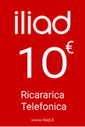 Recharge Iliad Italie 10,00 €