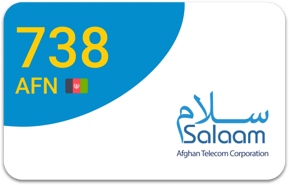Top up Salaam Afghanistan AFN 738