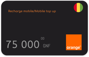Recharge Orange Guinée 75 000 GNF