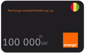 Recharge Orange Guinée 100 000 GNF