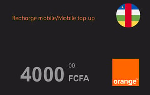 Recarga Orange República Centroafricana 4000 XAF