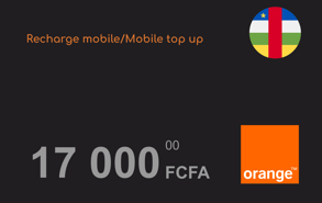 Recharge Orange République Centrafricaine 17 000 FCFA
